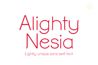 Alighty Nesia: Clean Sans Serif for Branding