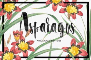 Asparagus: A Playful Brush Font for Real Creative Projects