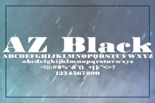AZ Black: A Bold Serif Font with Timeless Authority