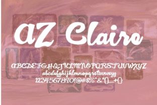 AZ Claire: A Bold Script Font That Balances Readability with Character