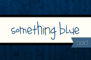 Embracing Something Blue Bold for Handcrafted Typography Projects