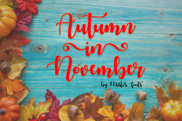 Embracing the Spirit of Autumn in November: A Season of Warmth and Typographic Character