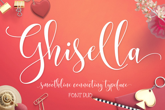 Ghisella: Elegant Interconnected Font for Designers
