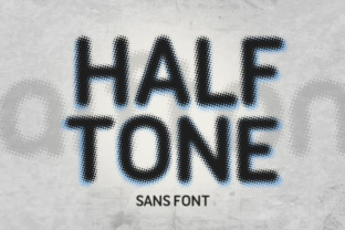 Halftone Sans: A Typeface with Built-In Texture