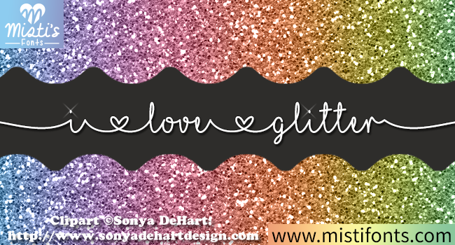 I Love Glitter Font: Secret Weapon for Standout Crafting