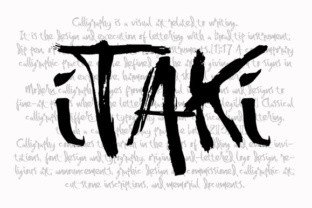 Itaki and the Strategic Value of a Textured Brush Stroke Font