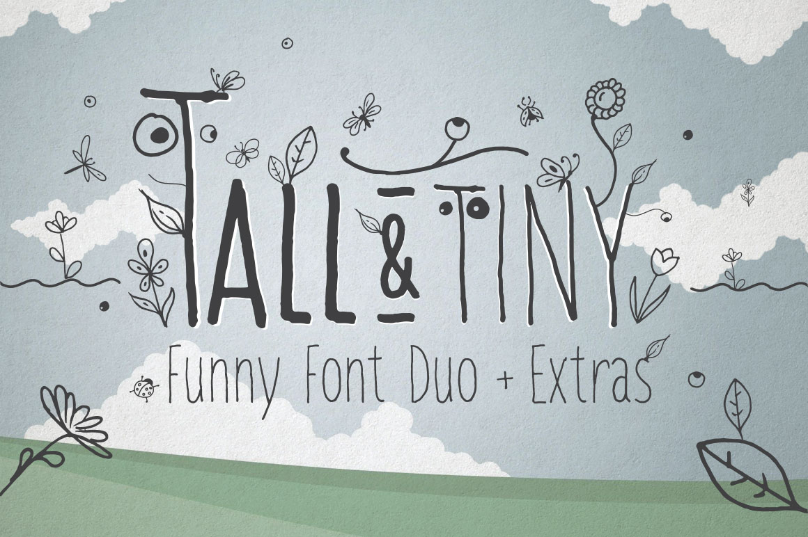Tall Tiny Font Duo: Playful Fonts for Creative Projects