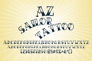 The AZ Sailor Tattoo Font: A Classic Design Tool for Modern Creatives